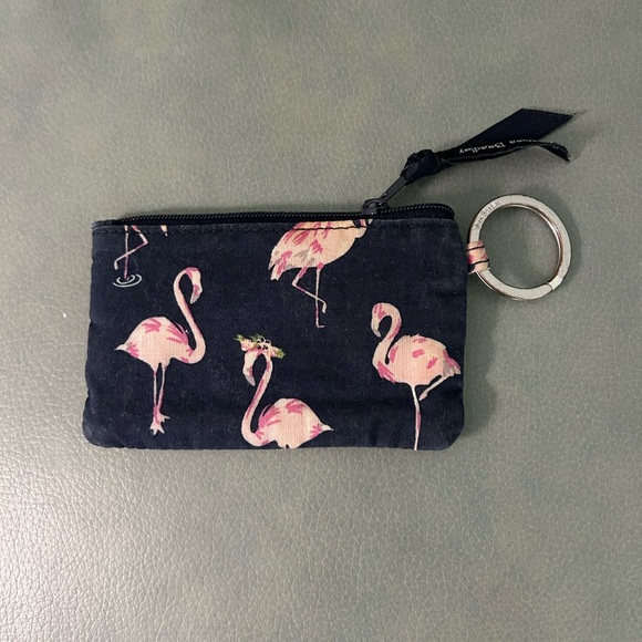 Vera Bradley Black and Pink Card Holder - Picture 2 of 3